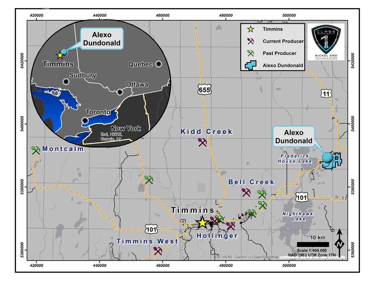 ClassNickel's tweet image. News Alert: Geophysic Program to commence at the #Class1Nickel Alexo Dundonald Project
bit.ly/2FH4IkK
