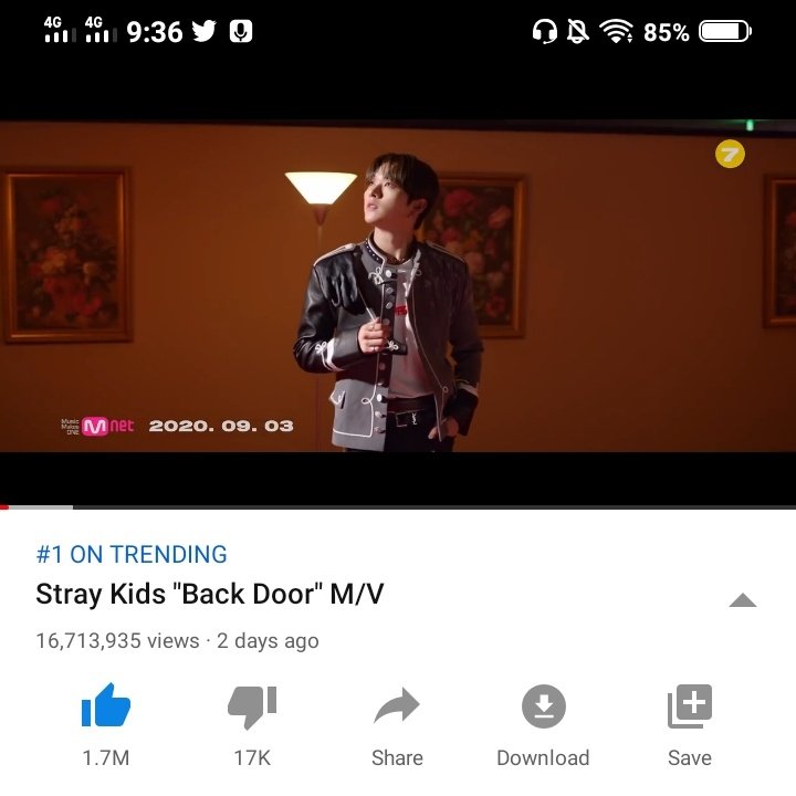 10:36 PM KST— 16,713,935 views @Stray_Kids  #StrayKids  #스트레이키즈