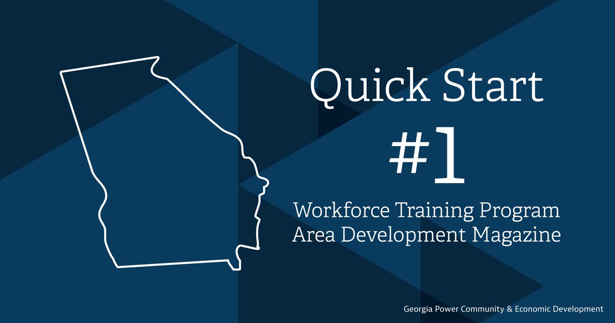 SelectGeorgia's tweet photo. For the 11th consecutive year, Georgia's Quick Start was named the #1 workforce training program in the country by Area Development Magazine.
#workforcedevelopment #teamgeorgia #selectgeorgia https://t.co/uLGDOROxY8