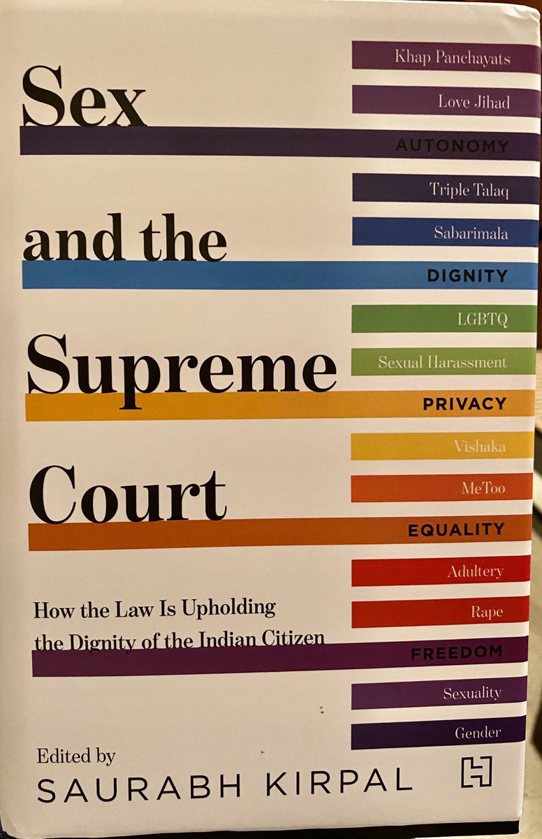 Delighted to dip into the book about rights and liberties of sexual minorities and women by my friend and fellow traveller in courts.