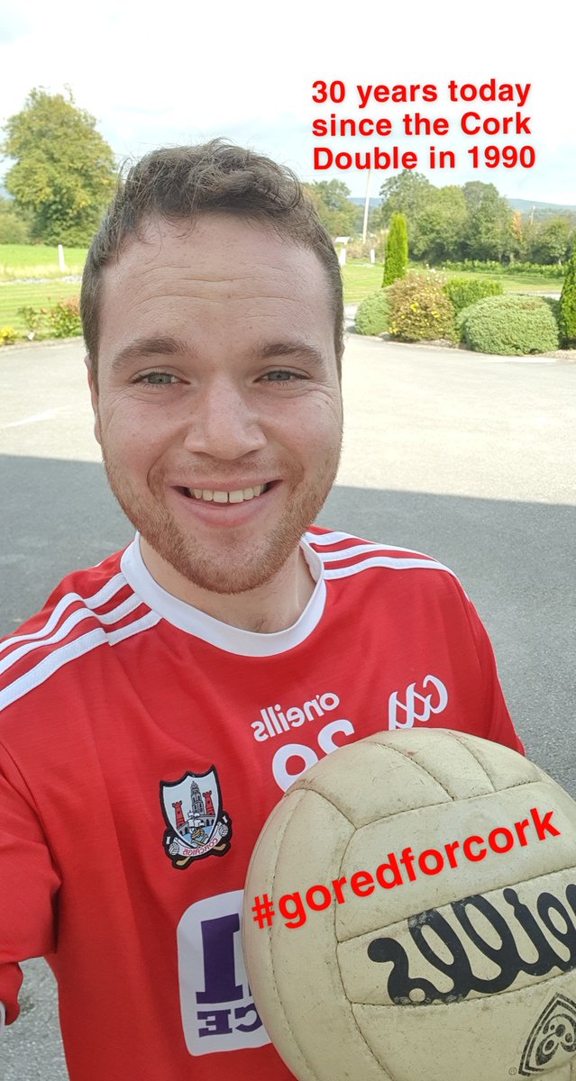Commemorating 30 years today since @OfficialCorkGAA did the great Double in 1990 by wearing the red of Cork! This token is also in aid of a very worthy local cause, Marymount. Don't forget to donate by clicking the link: idonate.ie/goredforcork #GAA #goredforcork @CorkGAAChair