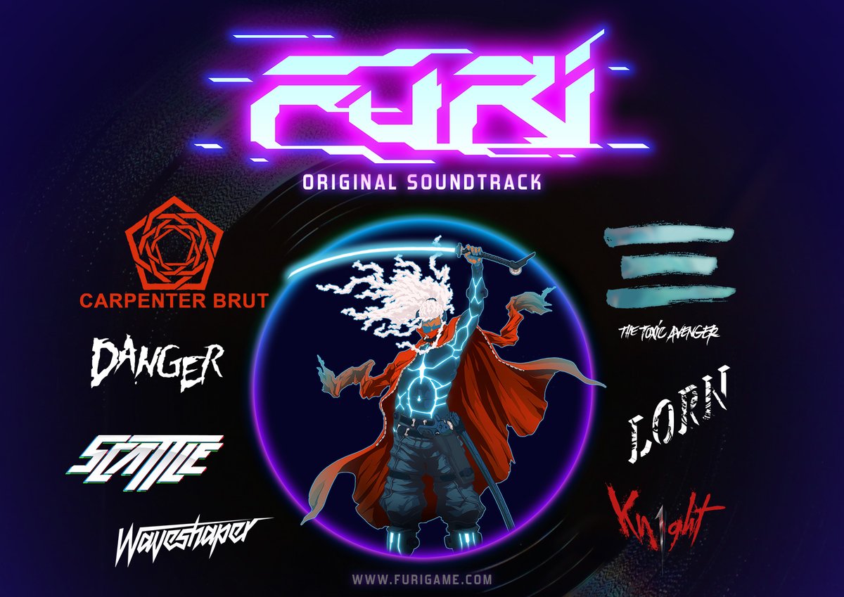 Furi’s soundtrack will always be very special. Congratulations again to  @2emedanger,  @carpenter_brut,  @toxavanger,  @Waveshaper_SWE, SCATTLE,  @0kn1ght0 and Lorn for joining our adventure and composing this masterpiece!