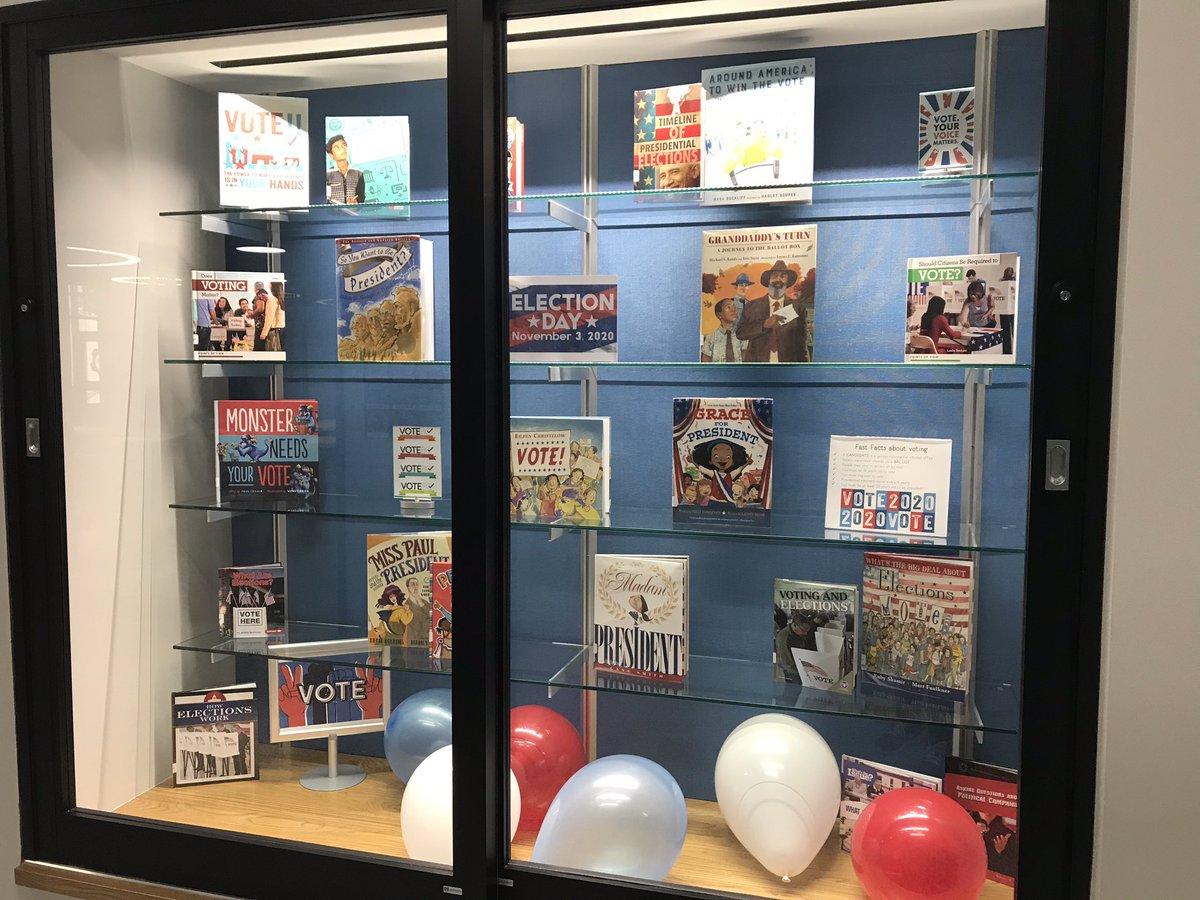 Start them young and teach them every voice and every vote matters. #November3rd 📚❤️🤍💙📚  @OlatheLMS <a href="/CanyonCreekOPS/">Canyon Creek Elementary</a>
