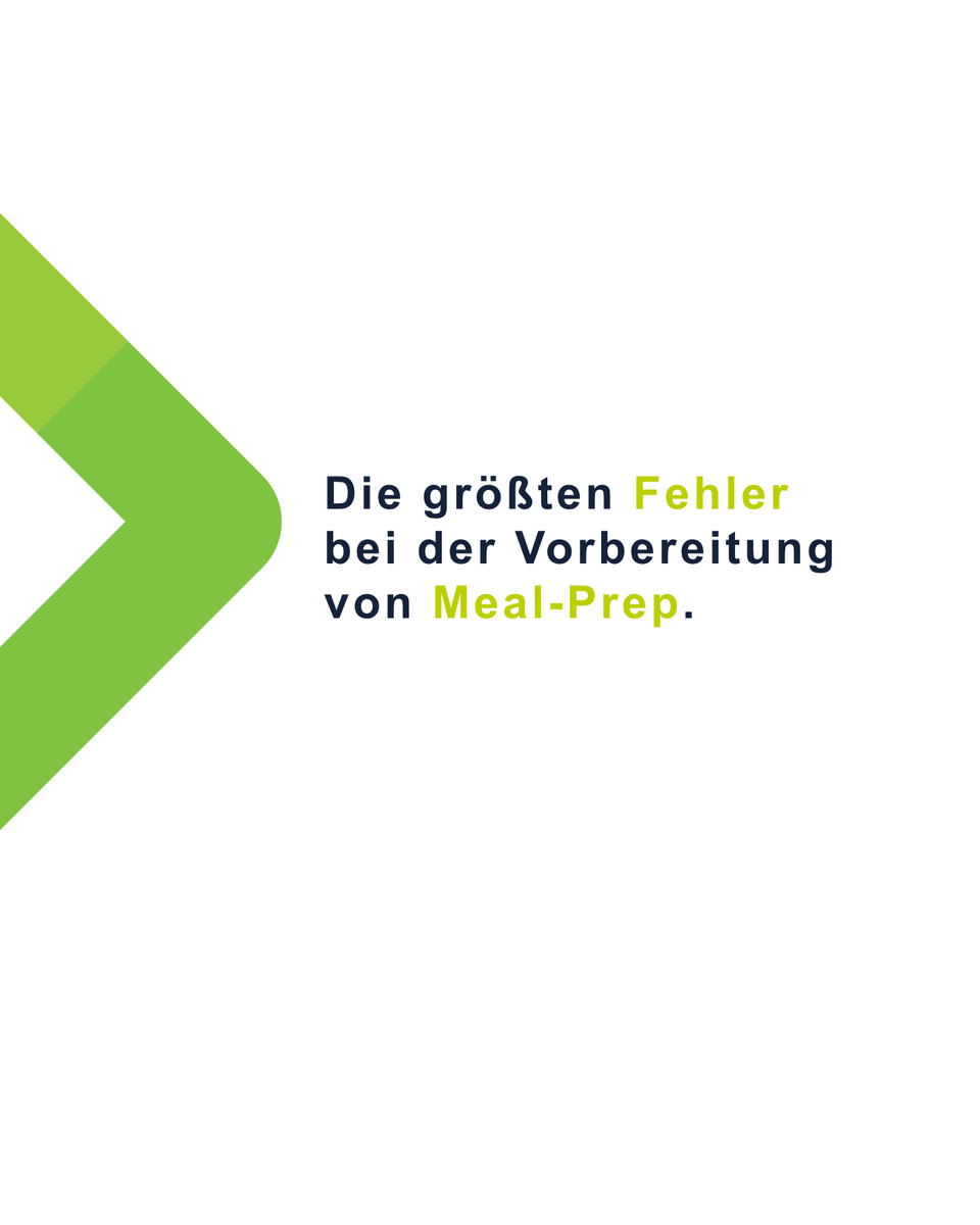 Bei der Vorbereitung von Mahlzeiten kann ab und an mal was schiefgehen. Wir haben für dich einige Fehler zusammengefasst. 

🔶 Weniger ist mehr: Koche lieber kleine Mengen.
🔶 Zu komplexe Gerichte: Halte es einfach.
🔶 Haltbarkeit &amp; Lagerung: Luftdicht verpackt hält länger.