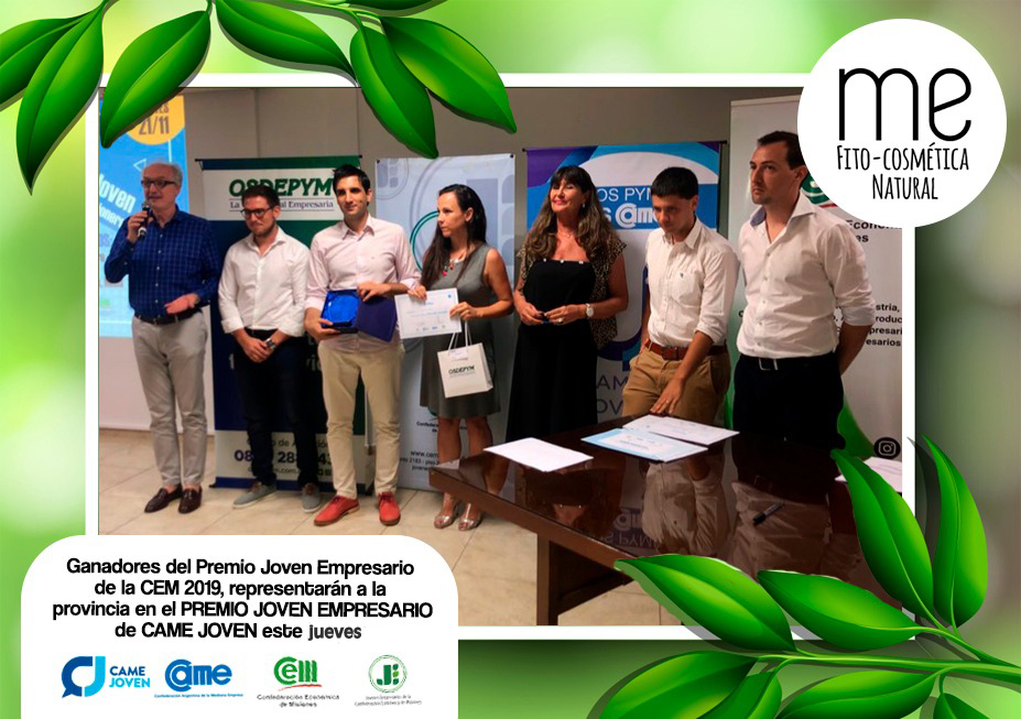 JovenesCem's tweet photo. #MeFitocosmética participará mañana del #PremioJovenEmpresario de @camejoven

Leandro Nadal y Grisel Impini de Alem desarrollan cosmética con sustancias vegetales extraídos de la selva misionera 🌱🌿

Le deseamos el mayor de los éxitos!

Más info: https://t.co/NflGF6PXWc https://t.co/LVnUthFViH