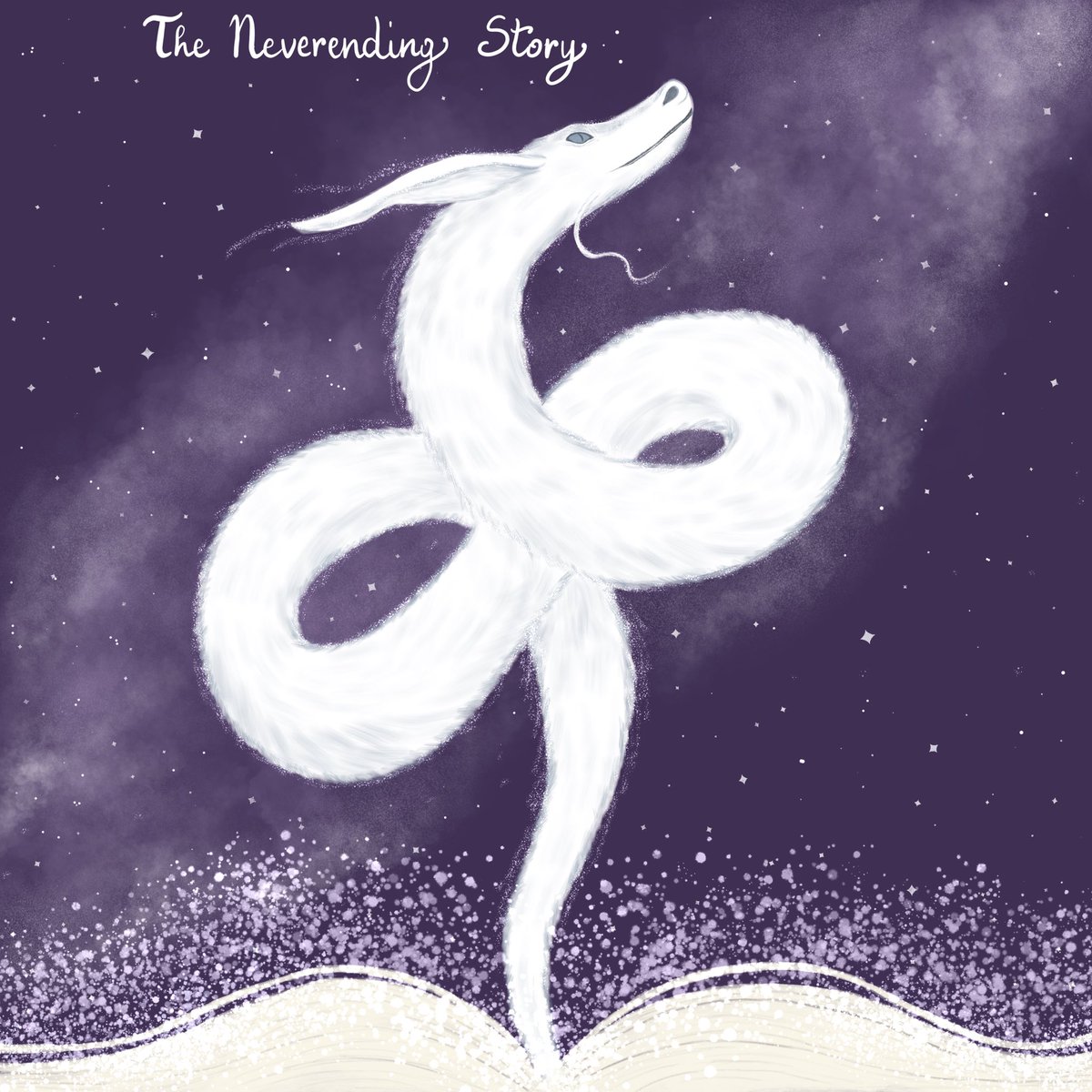 #TheNeverendingStory - Second prompt for the instagram challenge #storybookseptember 

#illustrationart #illustratoroniPad #digitalart #procreateart #illustrationchallenge #purple #falcor