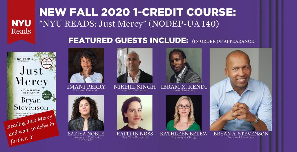 New York University (@nyuniversity) on Twitter photo New for Sept. 21-Oct. 19: A five-week one-credit undergrad #NYUReads course on "Just Mercy," featuring <a href="/imaniperry/">Imani Perry</a>, @safiyanoble, <a href="/nikhil_palsingh/">Nikhil Pal Singh</a>, @DrIbram, @kathleen_belew, <a href="/NYUPrisonEd/">NYU Prison Education</a> students + more 🤓
Registration and details: spr.ly/6019GQ9dt New for Sept. 21-Oct. 19: A five-week one-credit undergrad #NYUReads course on "Just Mercy," featuring <a href="/imaniperry/">Imani Perry</a>, @safiyanoble, <a href="/nikhil_palsingh/">Nikhil Pal Singh</a>, @DrIbram, @kathleen_belew, <a href="/NYUPrisonEd/">NYU Prison Education</a> students + more 🤓
Registration and details: spr.ly/6019GQ9dt