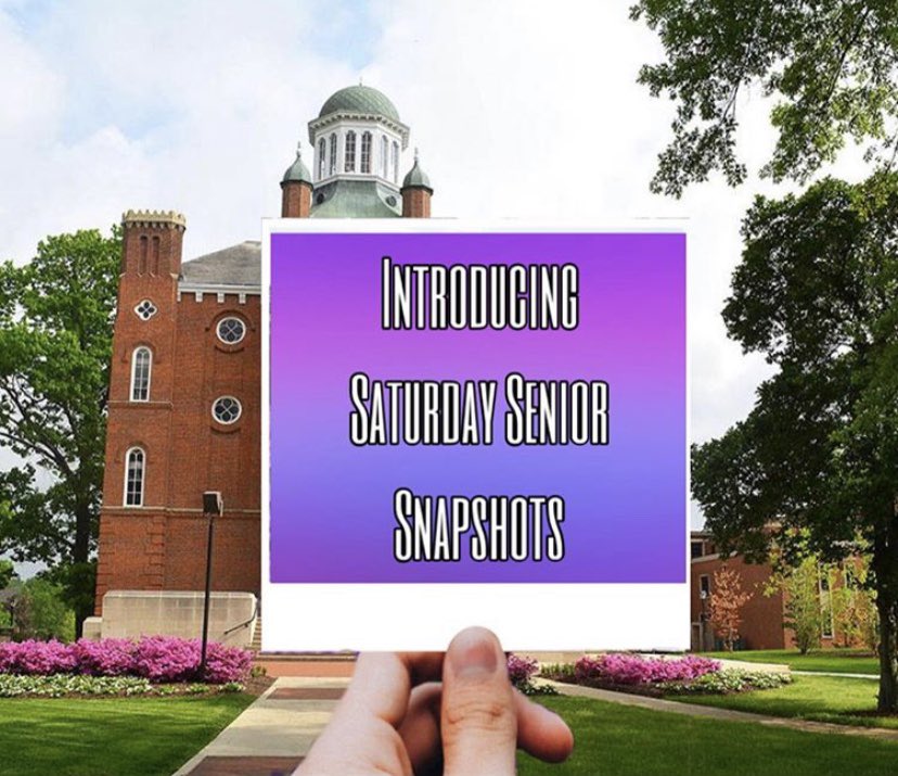Mountunion2021's tweet photo. Saturday Senior Snapshots! 

Every Saturday we will be honoring our UMU seniors! Here’s how:

1. Post pics of you and your housemates/friends/teammates on Twitter 
2. Tag us @Mountunion2021  
3. Use the hashtag #MountUp2021 to be featured on our page! 

We love our Seniors! 💜 https://t.co/Cl9pQfqXTg