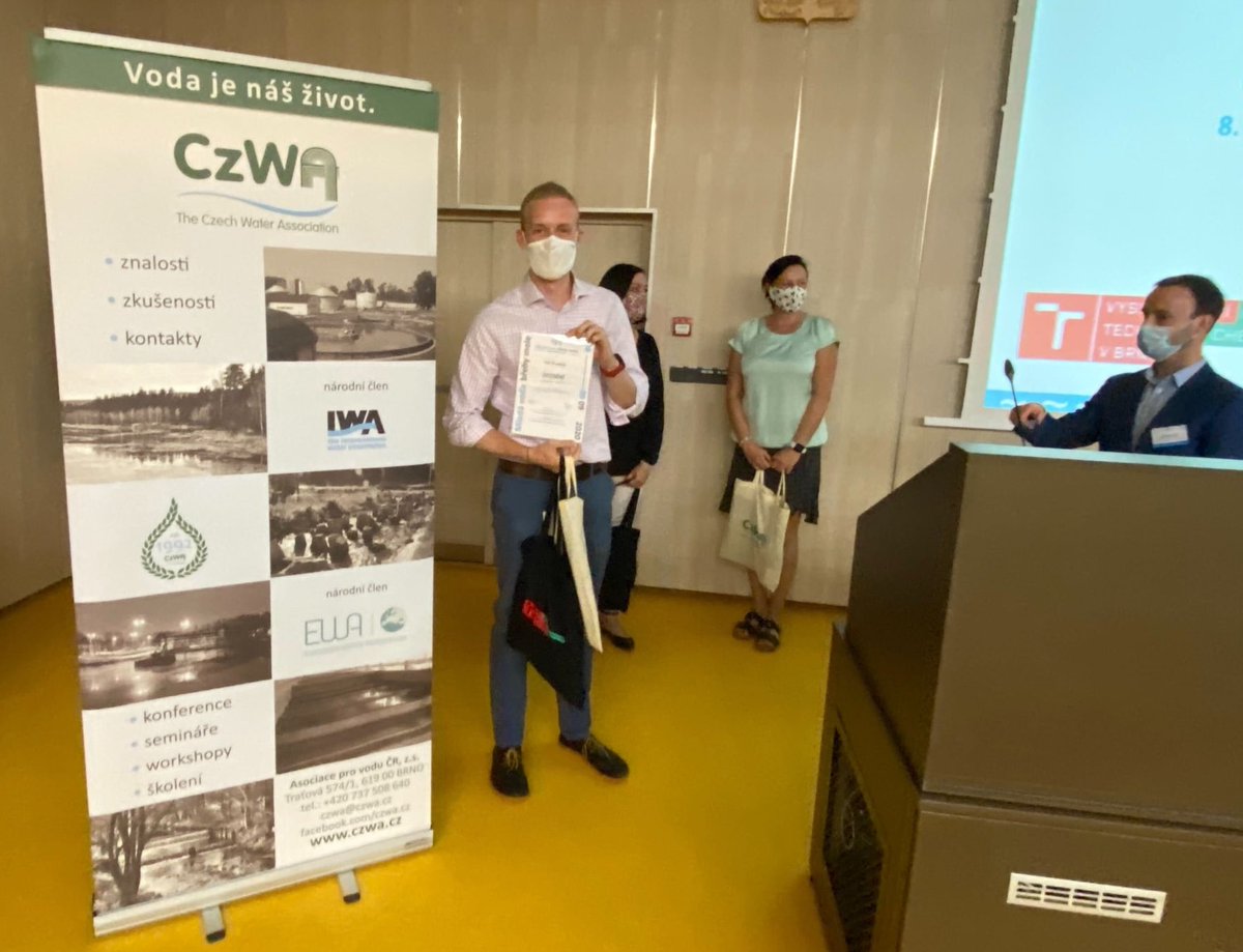 Anaerobic Biotechnology Group (@abtgroupuct) on Twitter photo Congratulations to our PhD. student <a href="/DAndreides/">Dominik Andreides</a> for winning the first prize in conference Mladá voda břehy mele 2020 held by <a href="/ywp_cz/">IWA Young Water Professionals Czech Republic</a> with his poster on Biological conversion of syngas to biomethane via two-stage anaerobic digestion system! Congratulations to our PhD. student <a href="/DAndreides/">Dominik Andreides</a> for winning the first prize in conference Mladá voda břehy mele 2020 held by <a href="/ywp_cz/">IWA Young Water Professionals Czech Republic</a> with his poster on Biological conversion of syngas to biomethane via two-stage anaerobic digestion system!