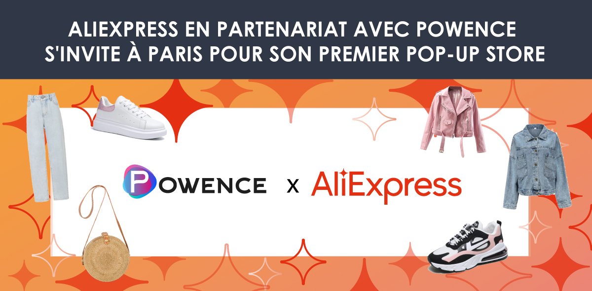 PowenceFR's tweet photo. Le géant du e-commerce @AliExpressFr s'associe à Powence (@TimeOneGroup) pour son premier pop-up store à Paris avec une mise en scène d'articles mode et maison. Un événement sous le signe des tendances, de la technologie et de l'influence.
https://t.co/o29r0gyWhZ https://t.co/keDJ5Fb2P0