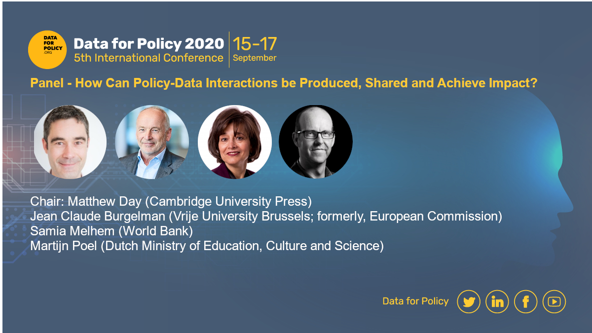 dataforpolicy's tweet image. After the break #DataforPolicy2020 welcomes panelists from @WorldBank, Dutch Ministry of Education, Culture and Science @OCWdata, @VUBrussel as well as those who worked with @EU_Commission @EU_opendata - have a pause to get refreshed &amp;amp; then join us!
