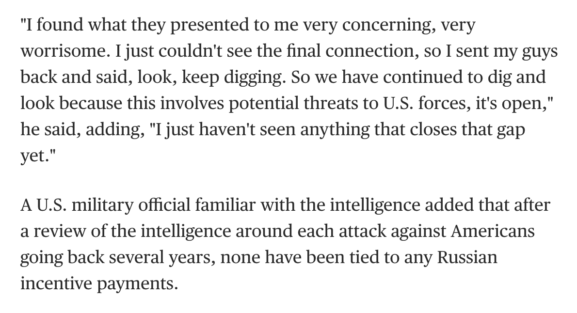 ... exists but has been successful. McKenzie, it convincingly appears to be the case, is trying to do just that. Here again is his quote from the NBC story, followed immediately by another "U.S. military official familiar with the intelligence" who says: