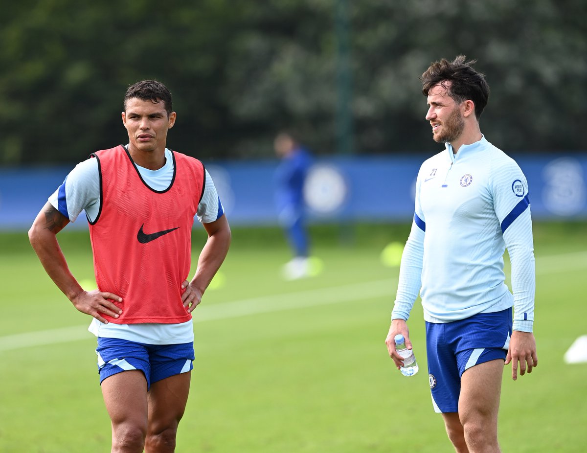 ChelseaFC's tweet image. .@TSilva3 x @BenChilwell 👊🔵