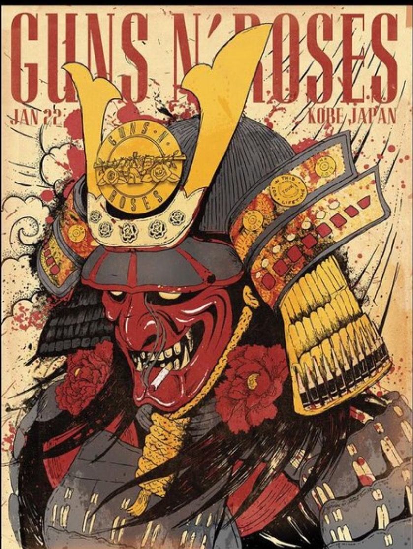 GUNS N' ROSES 2017 リトグラフ 埼玉ゴジラ GUNS N' ROSES 2017 リトグラフ 埼玉ゴジラ