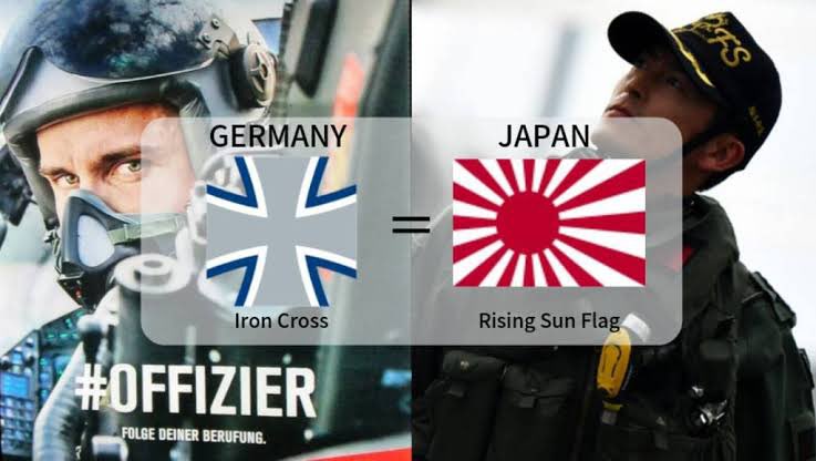 なご Twitter પર 大日本帝国時代から国旗は日章旗 日の丸 です 大日本帝国に使ってた旭日旗もナチスドイツに使ってた鉄十字も現在では ドイツ軍 自衛隊で使用されています T Co Gz4wkb1urk