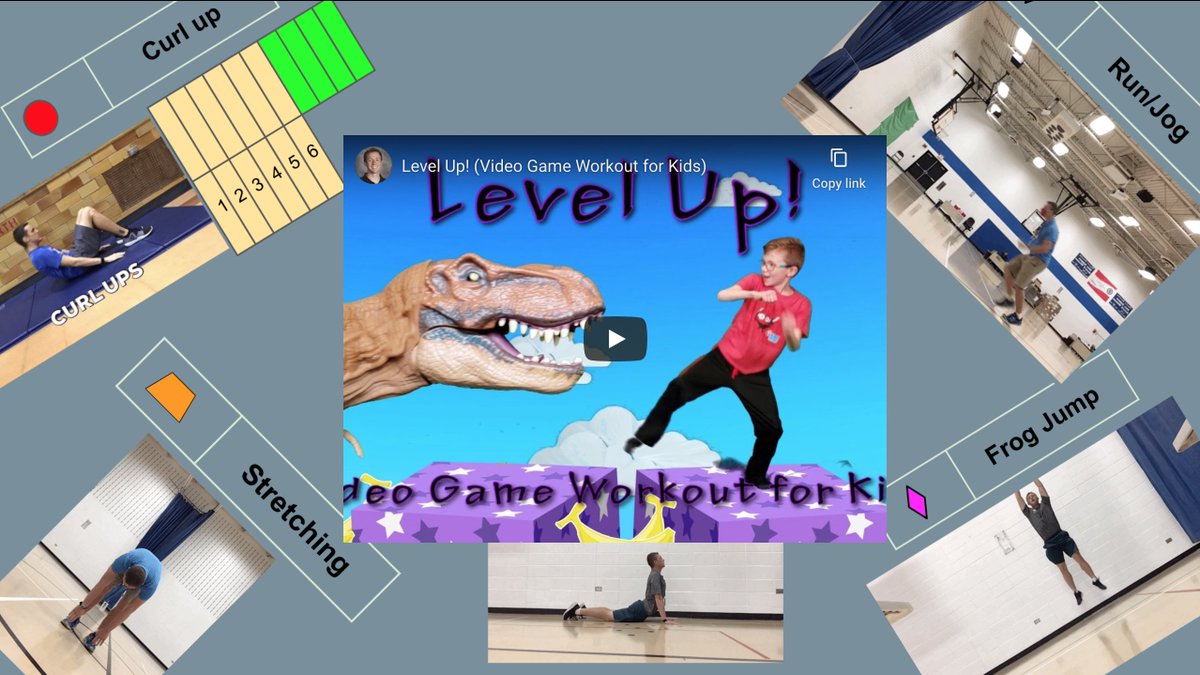 Students are wrapping up a fitness unit with an exercise game that uses many of the skills that they have been working on these first few weeks! Thank you to PE Bowman for this awesome resource! #inspire96 #PhysEd #inclusion #AdaptedPE