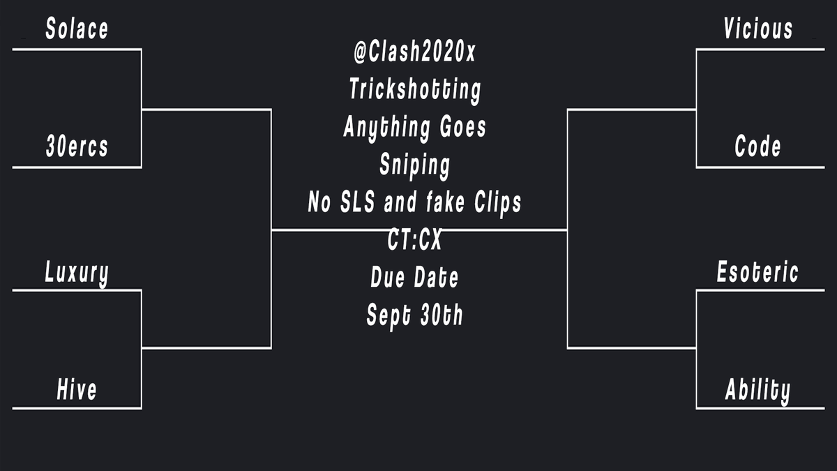 Clash2020x's tweet photo. Best of Luck to Everyone https://t.co/BRA73DkYTt