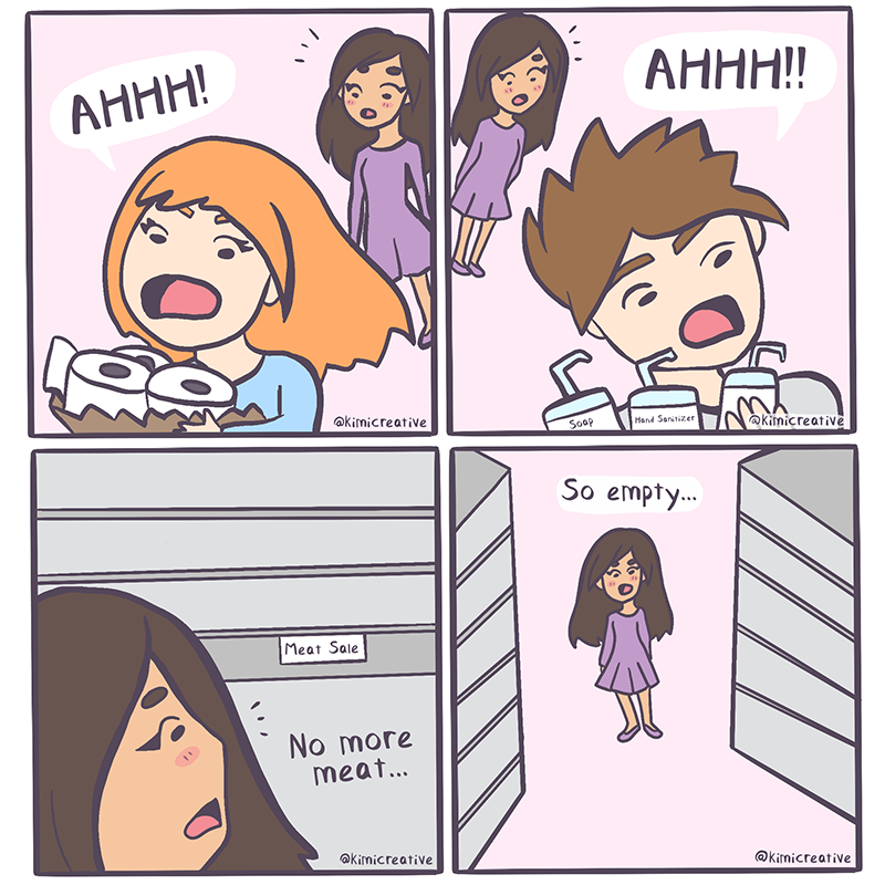 KimiCreative's tweet photo. I remembered how the very beginning of the pandemic was like going to the store. Strange how things became

More comics on IG:
https://t.co/SKmSeZirbG

#artistontwitter #relatable #webcomics #indiecomics #webtoon #quarantinecomics #webcomicwednesday #quarantinelife #dailycomic https://t.co/8WvACkgKm0