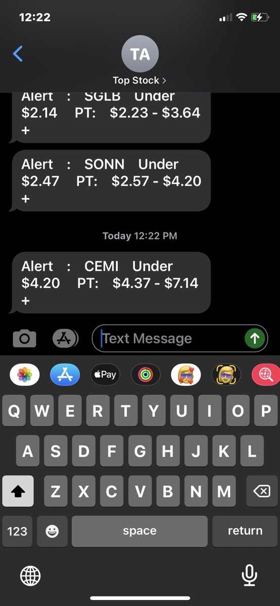 NotAlerts's tweet image. Wanted to point out this $CEMI alert from #TopStockAlerts