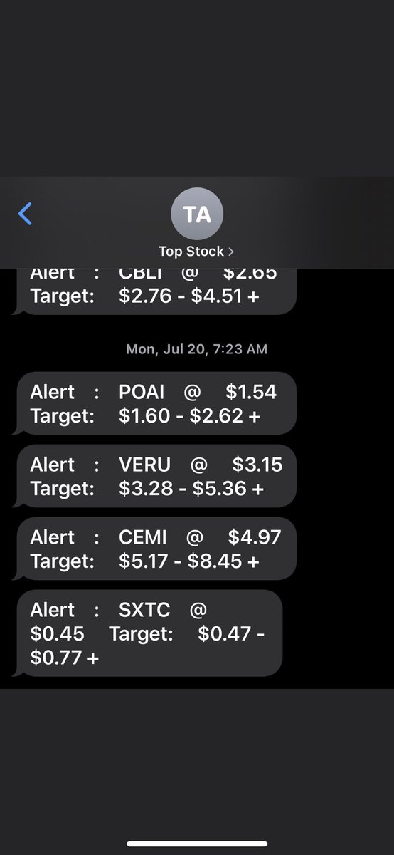 NotAlerts's tweet image. Wanted to point out this $CEMI alert from #TopStockAlerts