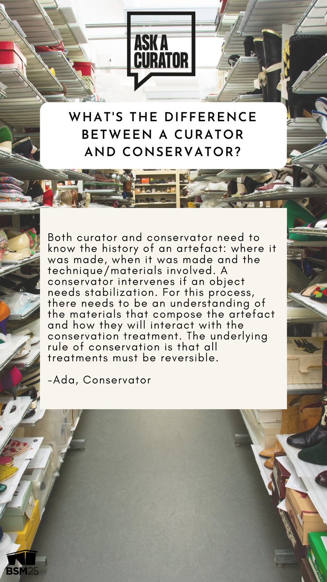 What's the difference between a curator and conservator?  @AskACurator  #AskACurator
