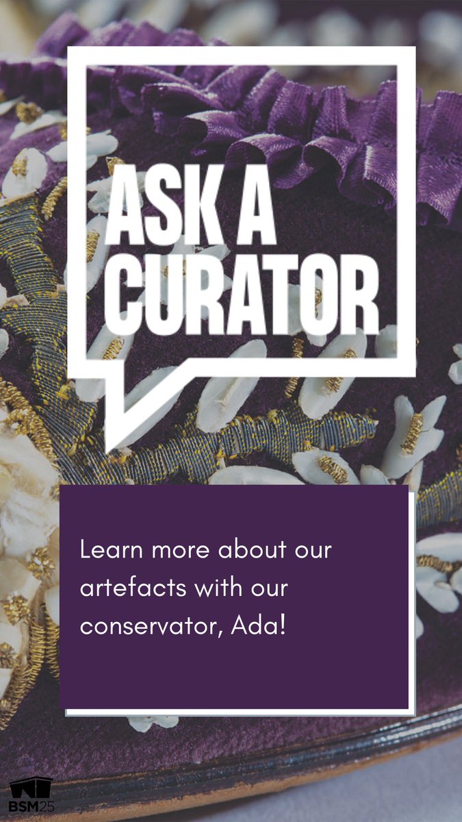 Learn more about our artefacts with our conservator, Ada!  @AskACurator  #AskACurator