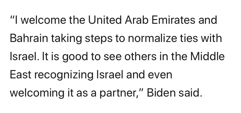 joe-biden-praises-trump-led-israel-uae-bahrain-peace-accords Photo 