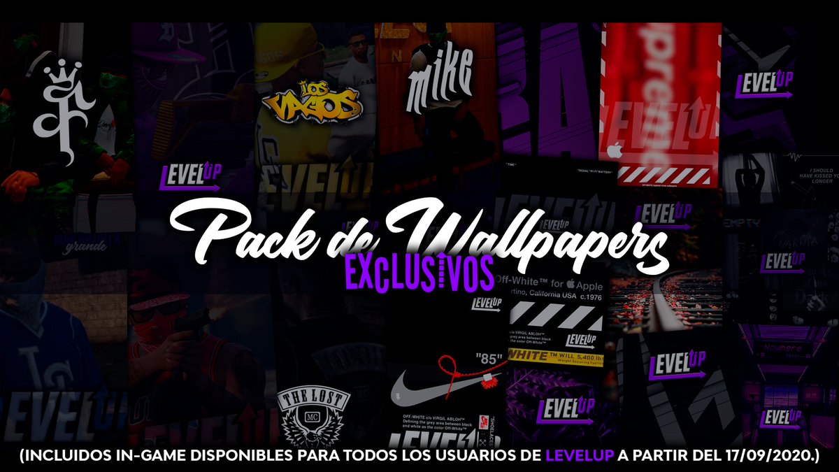 LevelUP_RP's tweet photo. - Pack de Wallpapers (Exclusivos de LevelUP):

Disponibles a partir del 17/08/2020 en todos los dispositivos in-game de todos los usuarios de LevelUP.

Esperamos que os gusten! ���💜 https://t.co/ezMOKlr25E