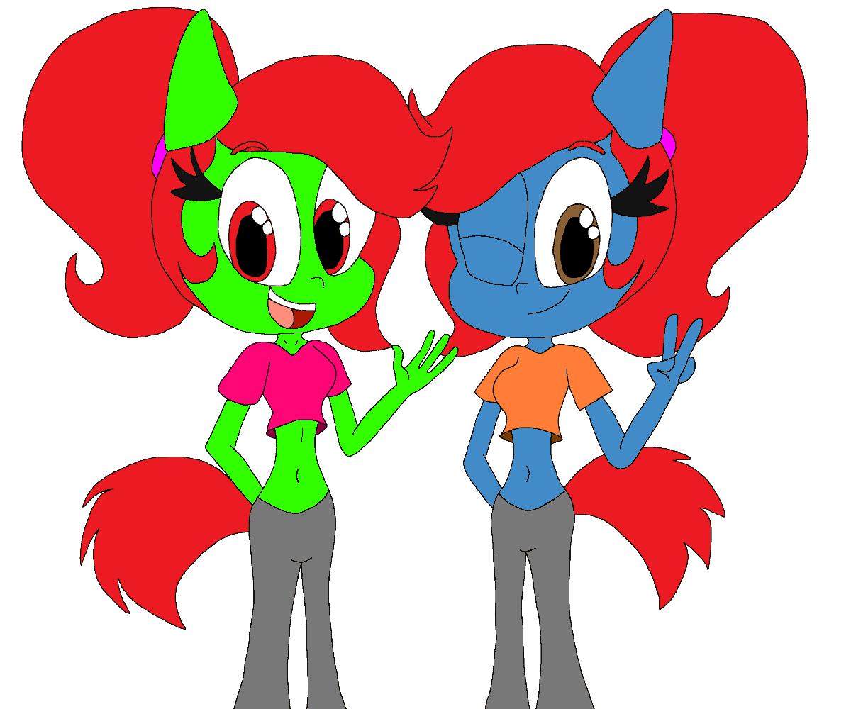 LizzyAndIzzy2's tweet photo. Remastered version of me and @IzzyNichole6's image. https://t.co/pwXUkAzovs