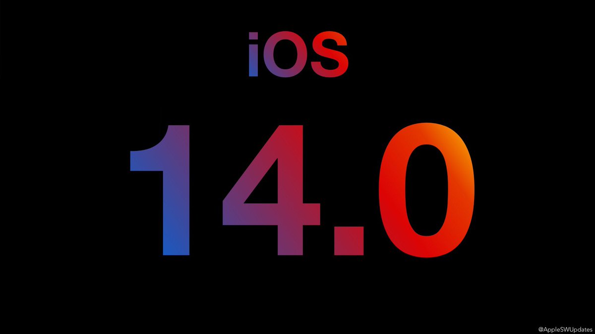 iOS 14 will be released shortly (in a few minutes) #iOS14