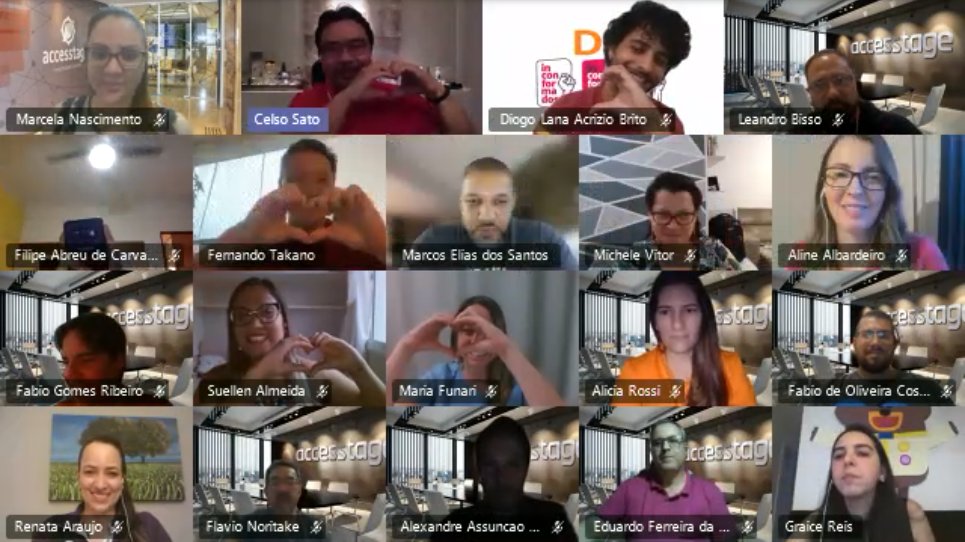 accesstagebr's tweet image. E nesta semana tivemos mais um Bate-papo com o Presidente! Toda a empresa reunida para saber quais foram as conquistas do último mês e o que podemos esperar para o futuro! #juntossomosmaisaccesstage #goaccess