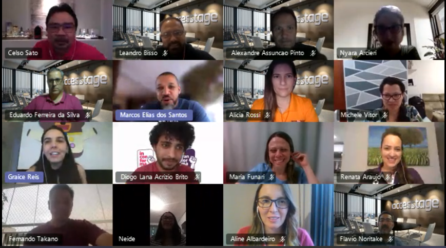 accesstagebr's tweet image. E nesta semana tivemos mais um Bate-papo com o Presidente! Toda a empresa reunida para saber quais foram as conquistas do último mês e o que podemos esperar para o futuro! #juntossomosmaisaccesstage #goaccess