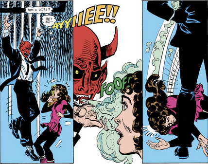 A demon businessman once brainwashed to Kitty think she was a ninja and sent her to assassinate Wolverine.