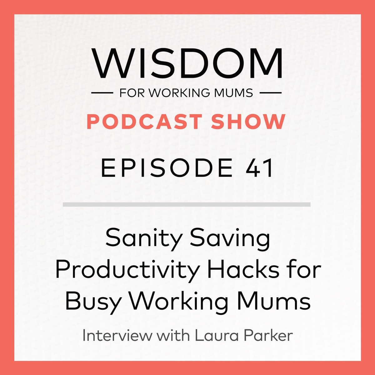In this latest episode of The Wisdom For Working Mums' podcast show I'm talking sanity saving #productivity hacks with <a href="/ShorewaySupport/">Shoreway Business Support</a> for busy #workingmums You can listen to the #podcast here: bit.ly/32yrm7Y or on your favourite podcast platform