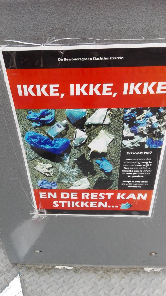 Vandaag met een filmploeg op pad geweest om mooie voorbeelden van #buurtbestuurt akties vast te leggen. Deze poster kwam uit Crooswijk in de strijd tegen zwerfvuil. Met dank aan <a href="/annekestrasters/">Anneke Strasters</a>