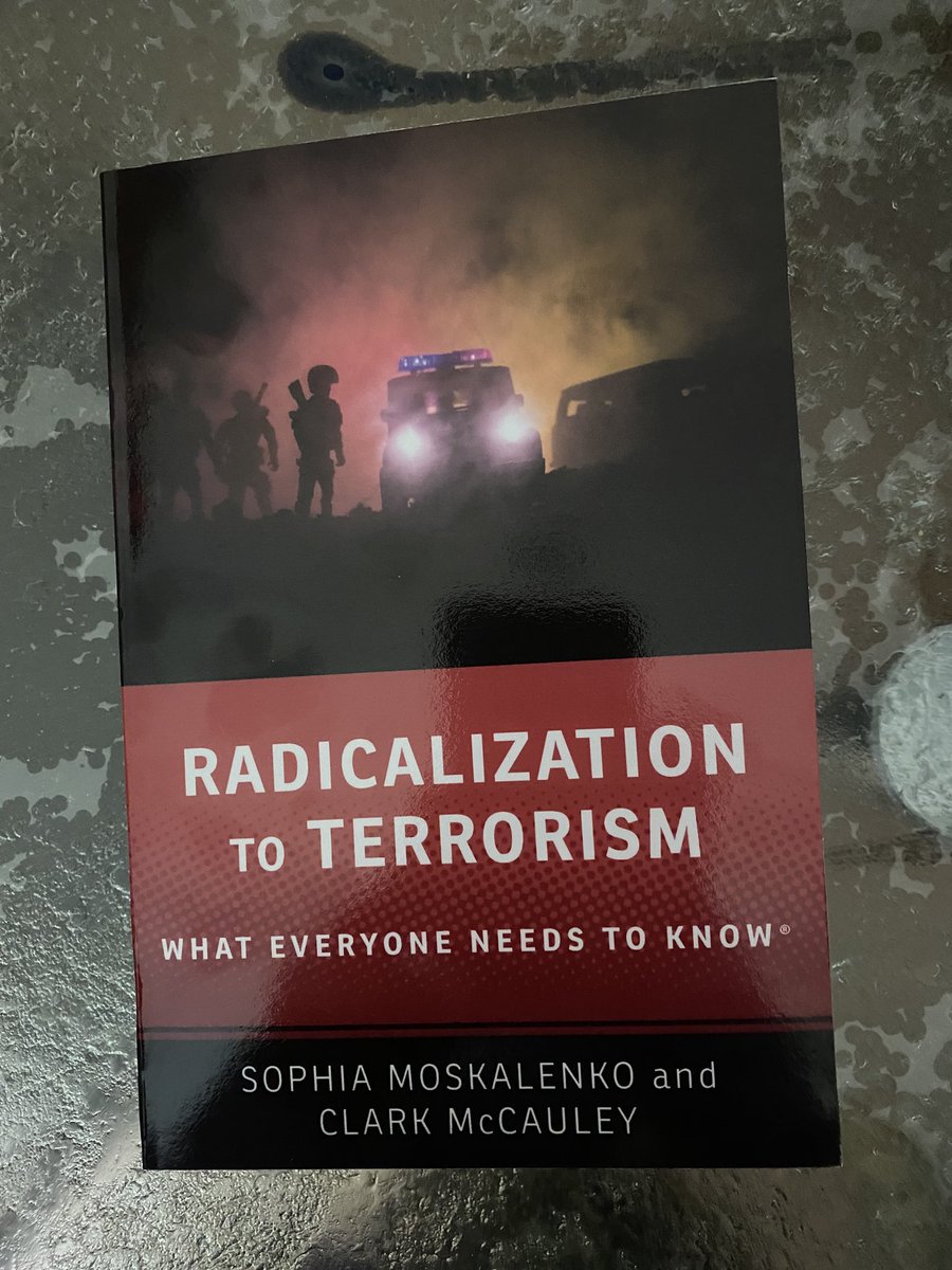 Its finally here—
My latest book with Clark McCauley on psychology of radicalization!