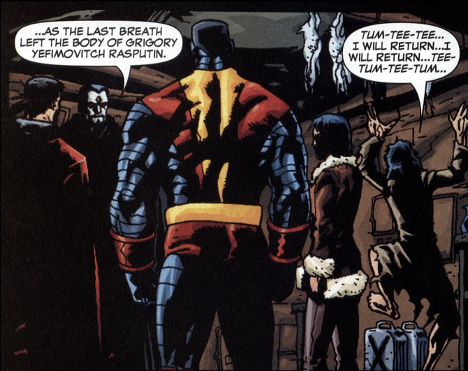 Colossus returned to Russia because his family was being mysteriously murdered one by one. Turns out Mister Sinister was killing them because they were descended from Rasputin??? And if all his descendants died Rasputin would be reborn. Also these were Piotr’s uncle’s last words