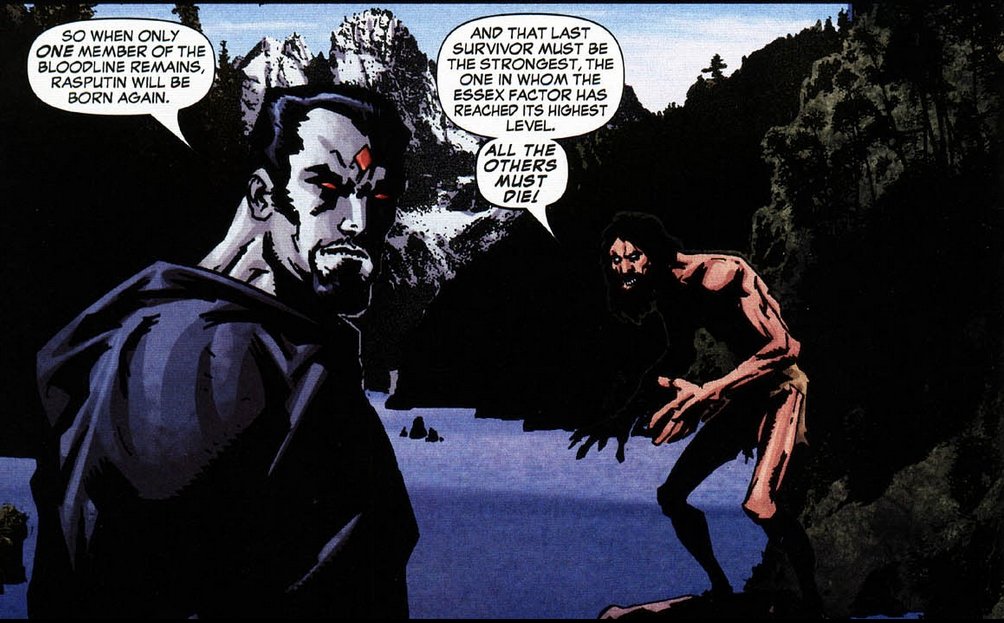Colossus returned to Russia because his family was being mysteriously murdered one by one. Turns out Mister Sinister was killing them because they were descended from Rasputin??? And if all his descendants died Rasputin would be reborn. Also these were Piotr’s uncle’s last words