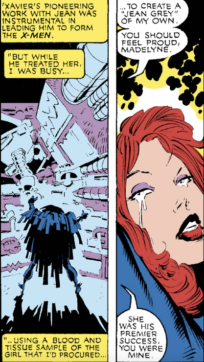 Scott married Madelyne Pryor, a woman who wouldn’t you know turned out to be a clone of Jean Grey.