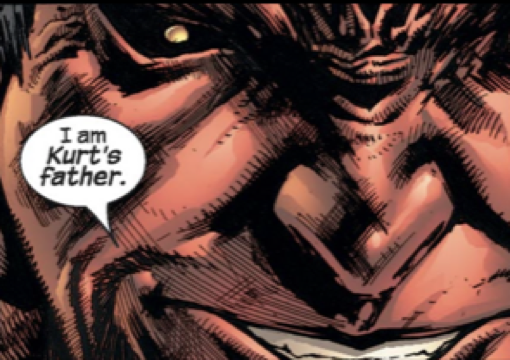 Nightcrawler’s father is Satan. Like legit, actual Satan. (They backpedaled this one, but it still merits mentioning)