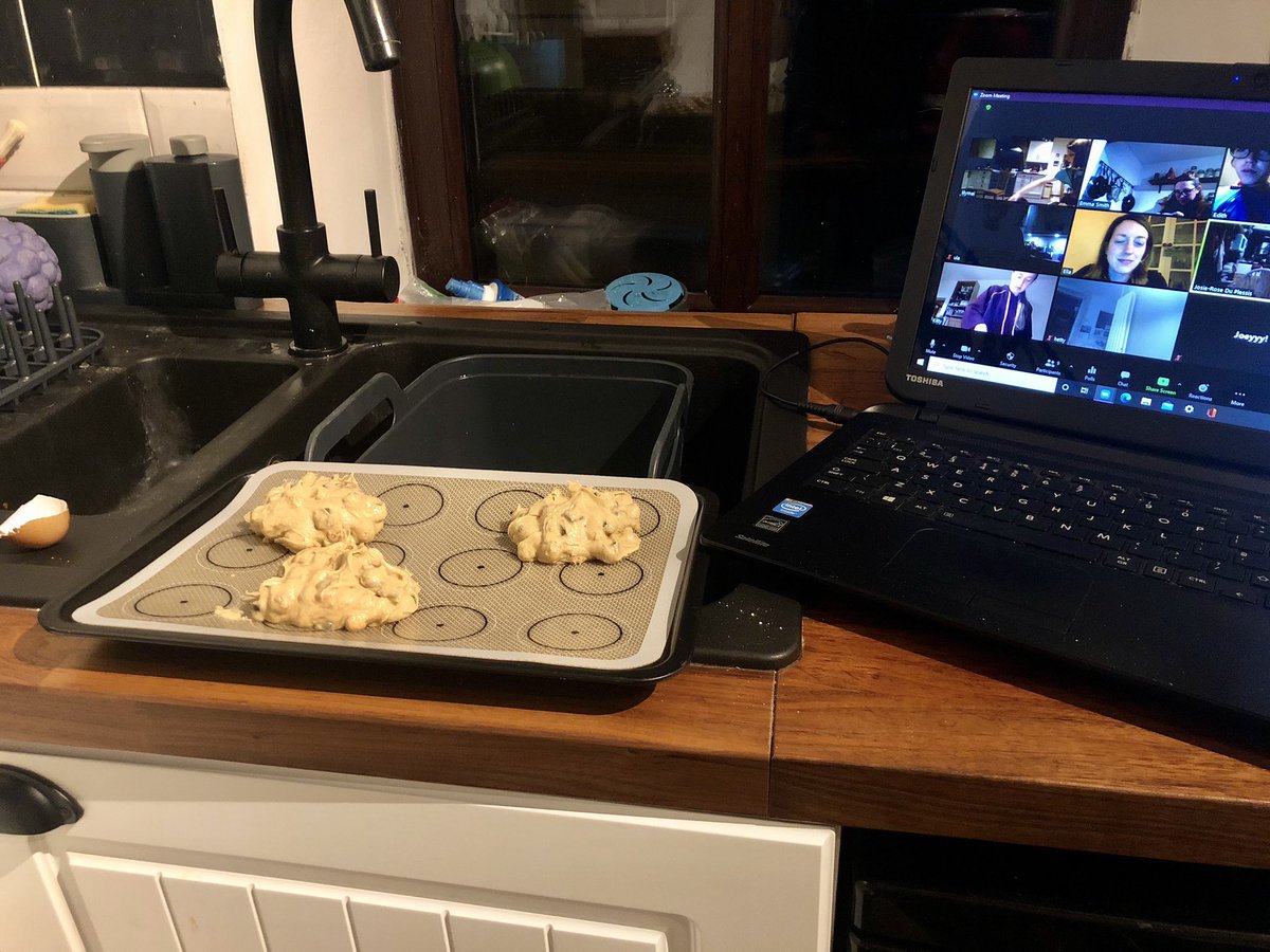 Tonight #HBGuides completed another zoom bakealong - this time Cookies with their own fillings! Well done to all and lots of smiles when eating freshly baked cookies! <a href="/Girlguiding/">Girlguiding</a> <a href="/GirlguidingNEE/">GGNEE</a> <a href="/GuidingMembers/">Girlguiding For Members</a> #girlguiding #bakealong #zoommeetings