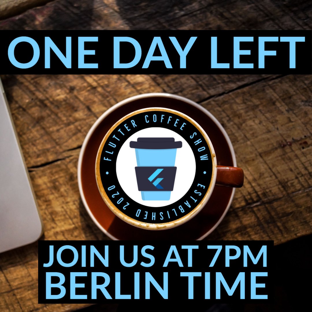 FlutterCoffee's tweet image. Tomorrow, the first Flutter Coffee Show ☕️💙 takes place! Are you excited? We definitely are!
At this point, we want to thank you again for your support! 💙 We never thought that we would become so well known in the Flutter Community after such a short time, that's so awesome!