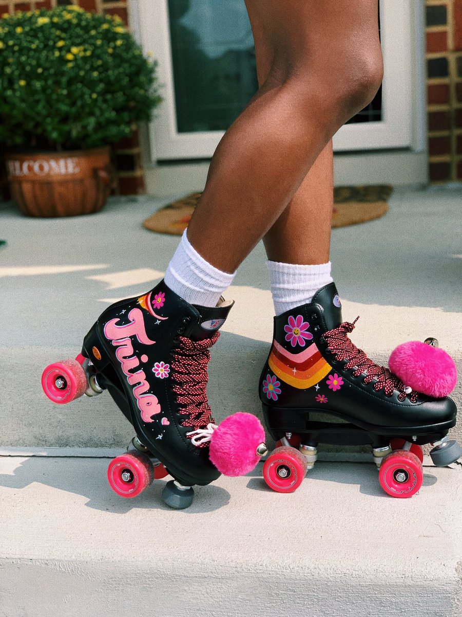 I miss the skating rink!! Painted these custom <a href="/RiedellRoller/">Riedell Roller</a> skates today