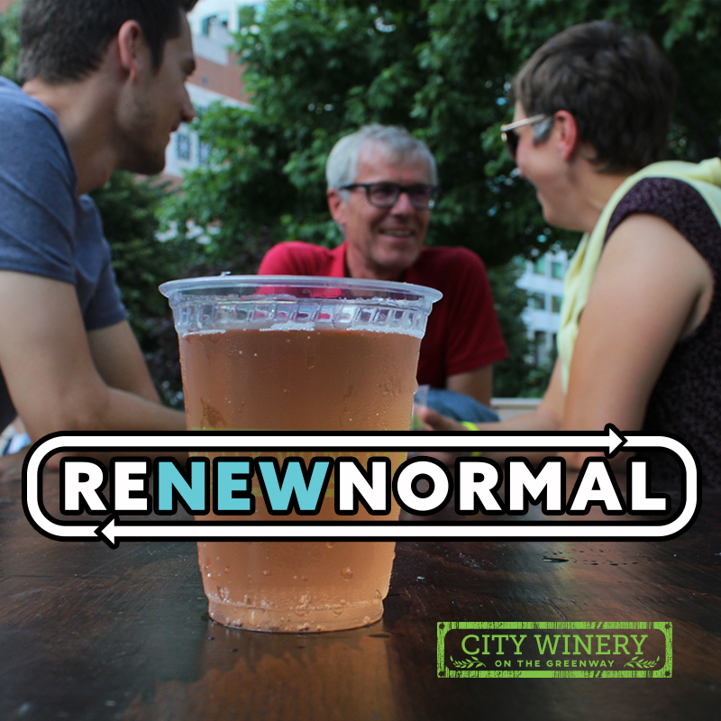 CityWineryBOS's tweet photo. The weather is looking great this week! The perfect time to #ReNewNormal at City Winery on the @HelloGreenway. 

Come. Have a beer (or wine, of course). Spend time with friends at our socially-distanced, openly-spaced location. 

Make a reservation on @resy today! https://t.co/nHKYQhifvS