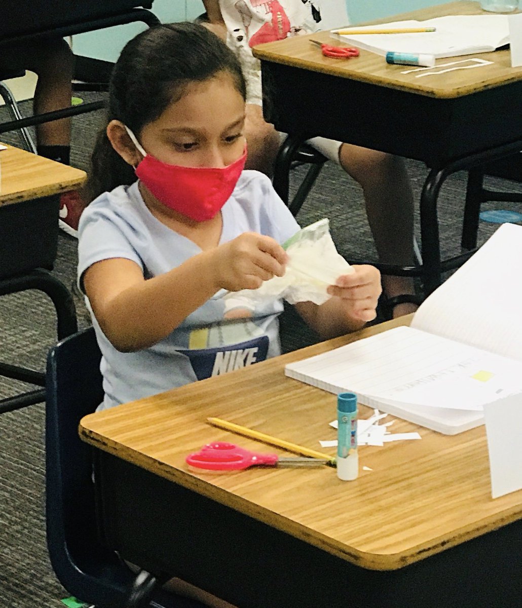 HallHawks's tweet photo. Heat causes change!  First graders are using the heat of their hands to melt butter and observe the results.  #scienceisfun https://t.co/HZFyhXh7An
