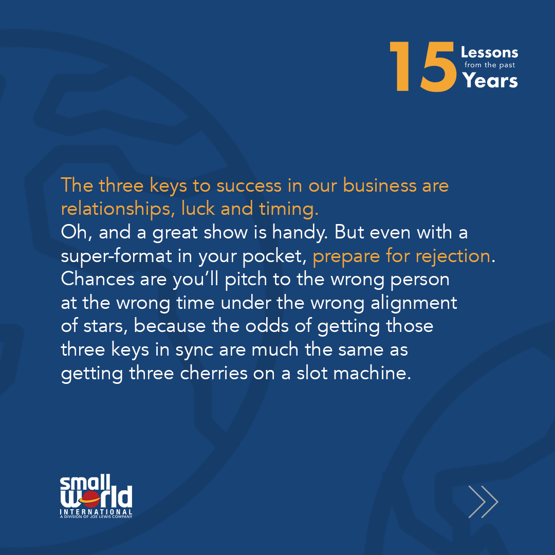 SmallWorldIntl's tweet photo. Our 15 Lessons from the past 15 Years continues today with Lesson 2 from Tim: 
If at first you don’t succeed… https://t.co/59pxRJ6pcD