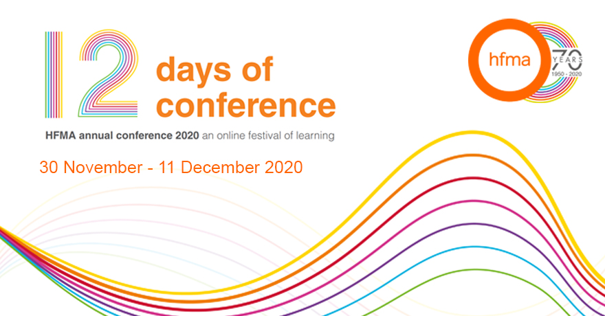 HFMA_UK's tweet photo. Bookings are now open for the HFMA annual conference and exhibition. The event will be held online from 30 Nov – 11 Dec. It promises to be a truly valuable experience for the full finance team. Find out all the details including pricing options here: https://t.co/zBYdcsJLNO https://t.co/n8fT0vPIWq