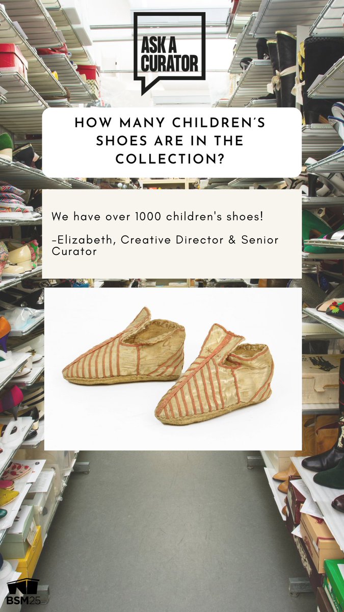 How many children’s shoes are in the collection? See these baby shoes in our new exhibit, "The Great Divide" Find out more info here:  https://batashoemuseum.ca/great-divide   @AskACurator  #AskACurator