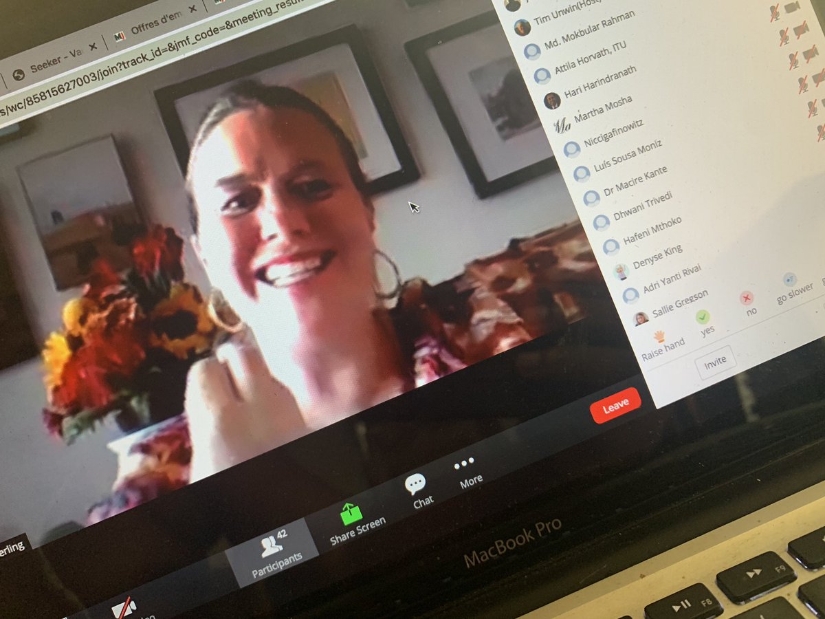 JosueWatat's tweet photo. Dr. revi Sterling sharing her experience on past ICT4D Conference and the diversity of people involved.

#virtualICT4D2020 @UNESCOICT4D @ICT4D2020 https://t.co/YULzxvARN6