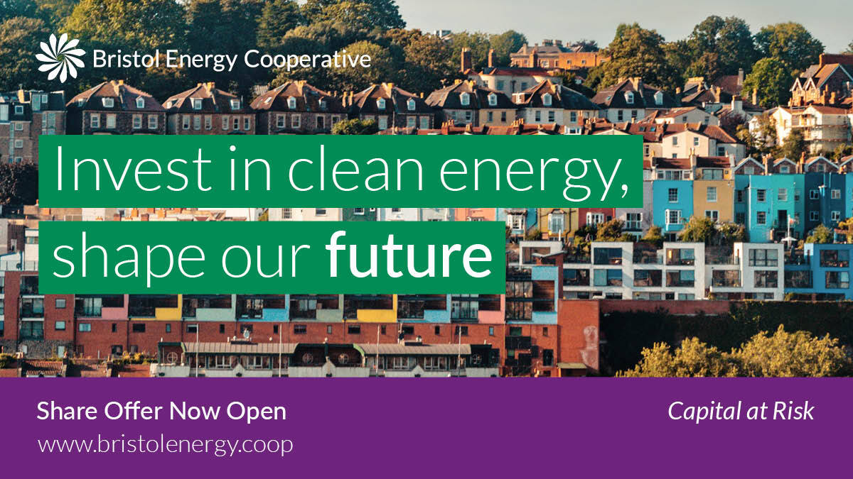 briznrg's tweet photo. Community Share Offer NOW OPEN!
Invest in clean, local energy and help #Bristol #BuildBackBetter and support a #GreenRecovery. 
Investments from £100. Offer open until 30th October 2020. Capital at risk. 
https://t.co/beAoTyK5lF https://t.co/zYxeCXlx1y